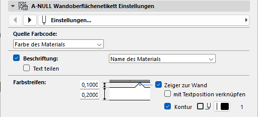 Wandoberflachenetikett Einstellungen??KI-generierte Inhalte können fehlerhaft sein.